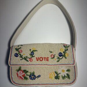STAUD Beaded Tommy "Vote" Bag